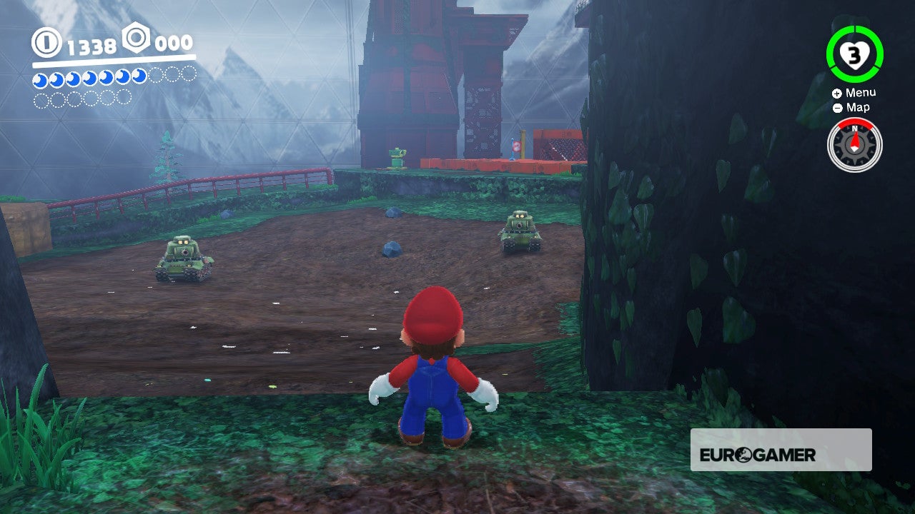 Super Mario Odyssey Pass to the Secret Flower Field and Defend the Secret Flower Field
